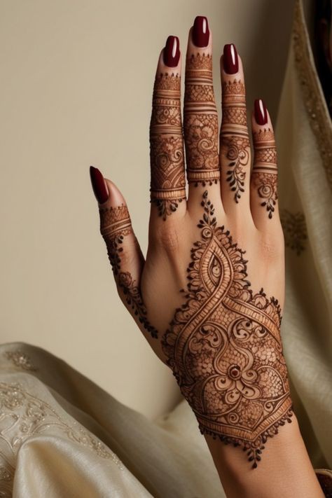 13 back hand mehndi design