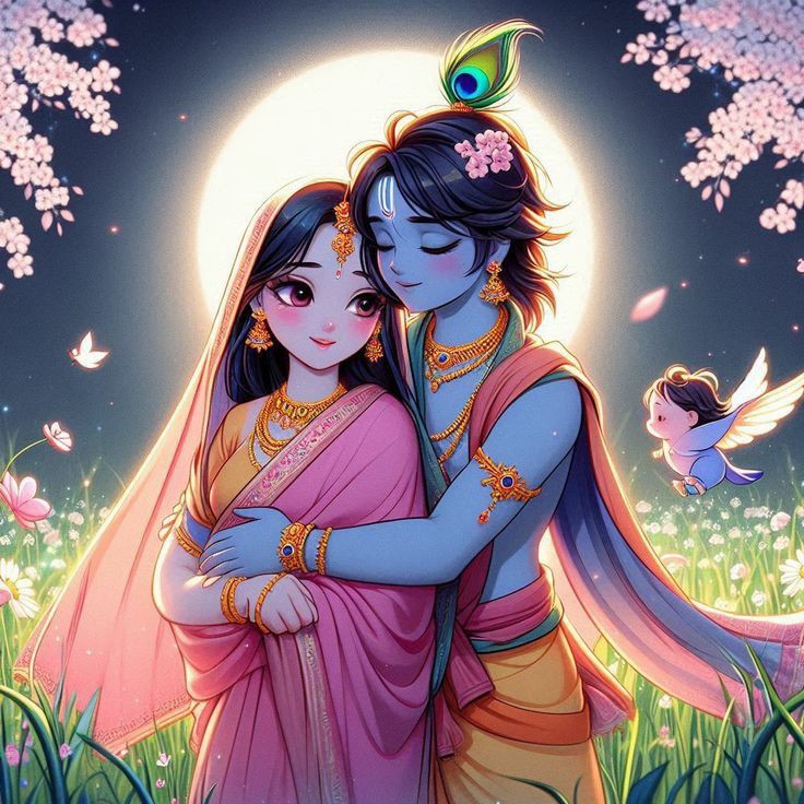 3d radha krishna wallpaper hd 4k