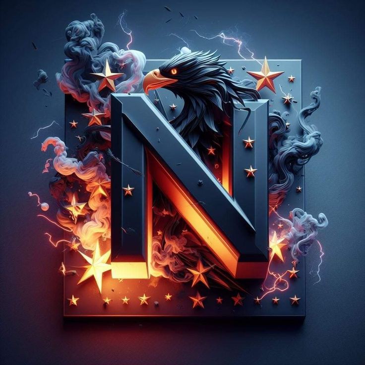 N name black wallpaper