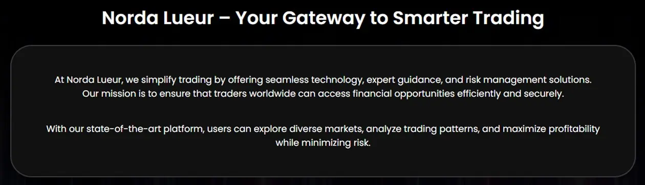 NordaLueur com Review Empowering the Future of Traders