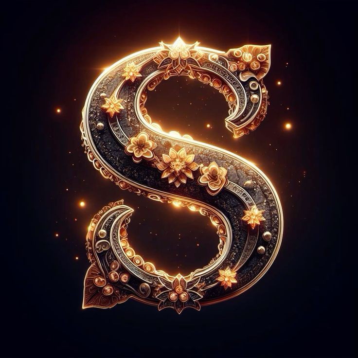 S name stylish black dp