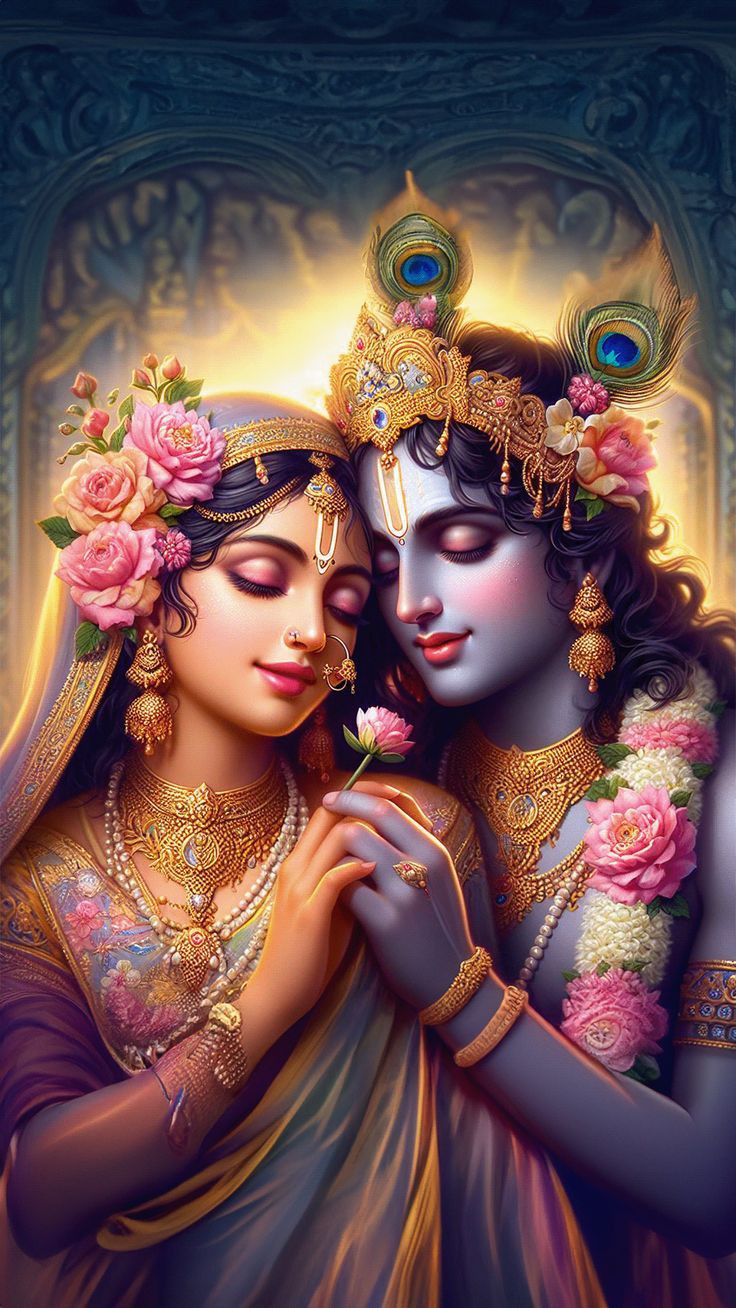 aesthetic radha krishna dp girl