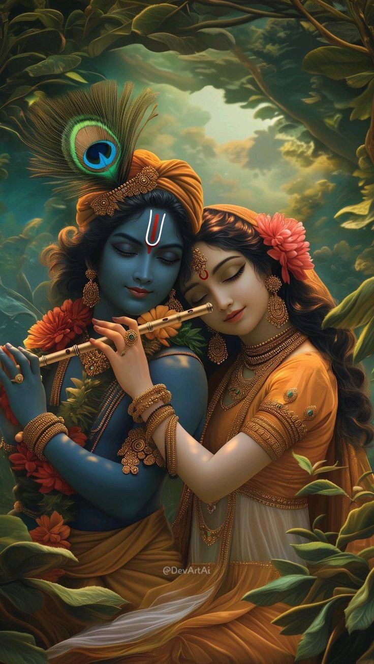 aesthetic radha krishna wallpaper collage