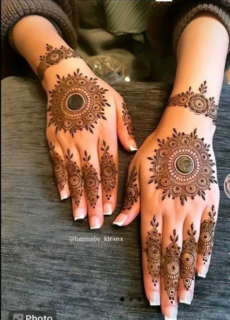arabic back hand mehndi design bridal