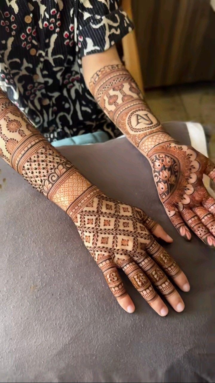 back hand mehndi design bridal arabic