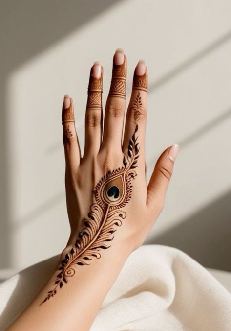 back hand mehndi design bridal arabic