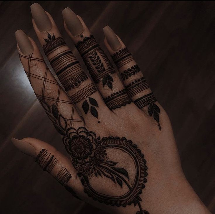 back hand mehndi design bridal arabic