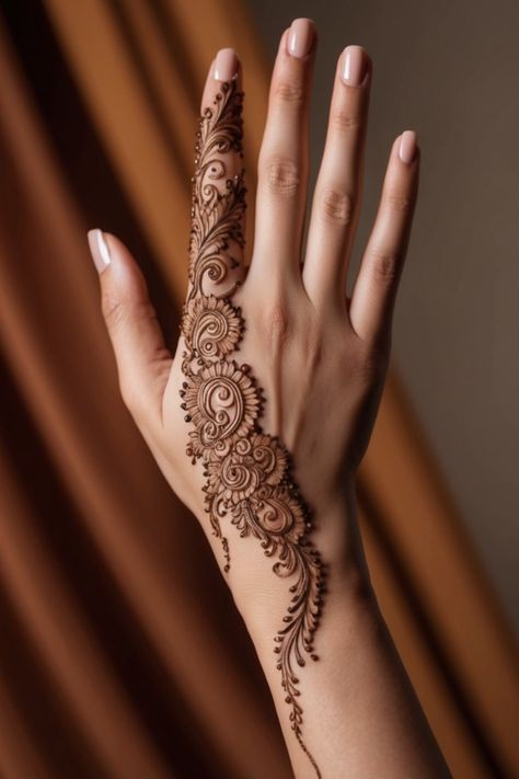 back hand mehndi design bridal easy arabic