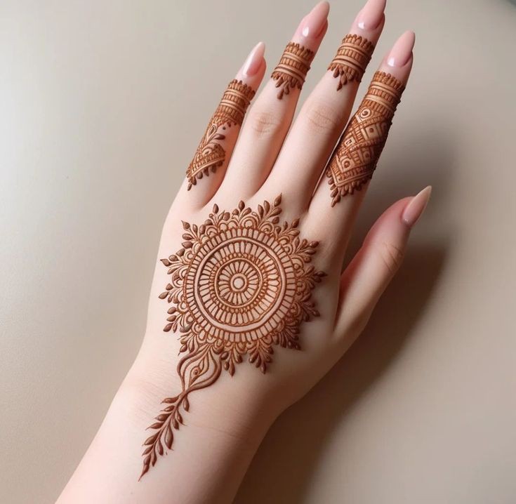 back hand mehndi design easy and simple