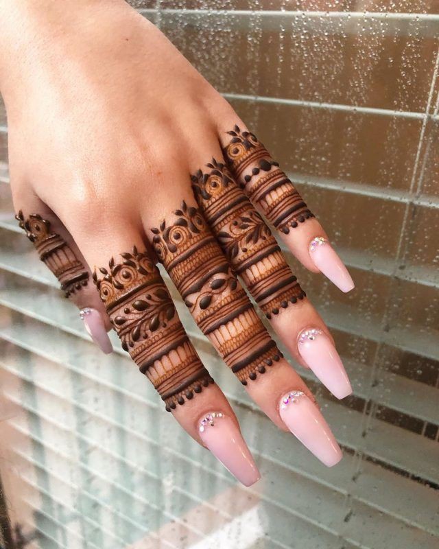 back hand mehndi design easy for kids