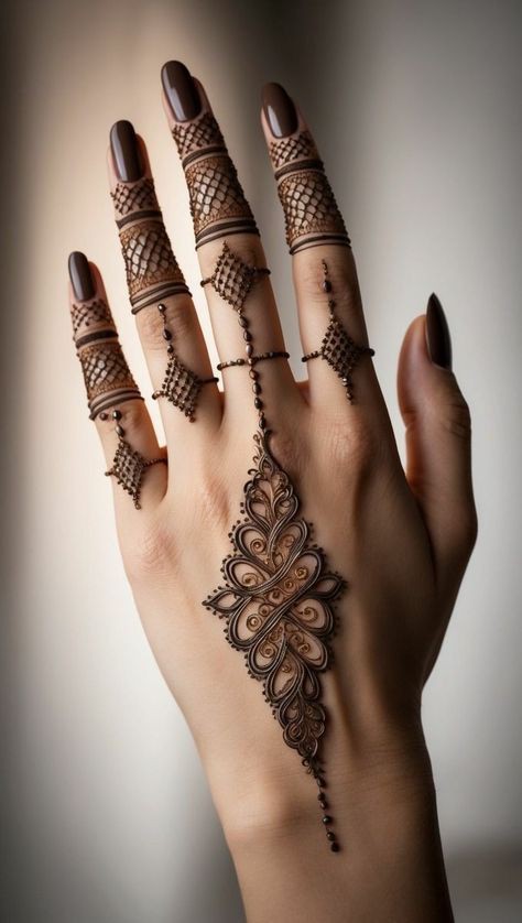 back hand short stylish mehndi design simple and beautiful