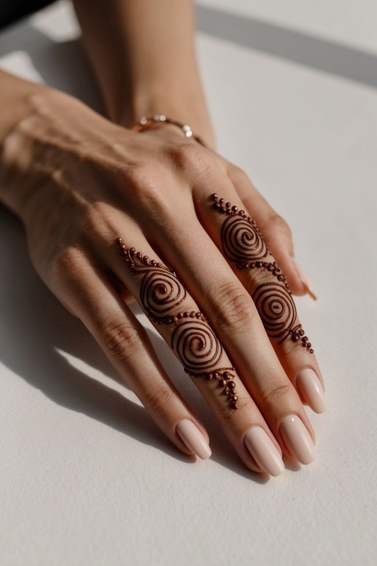 bel back hand mehndi design