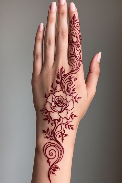 best back hand mehndi design