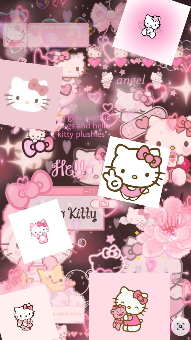 hello kitty pfp black and white