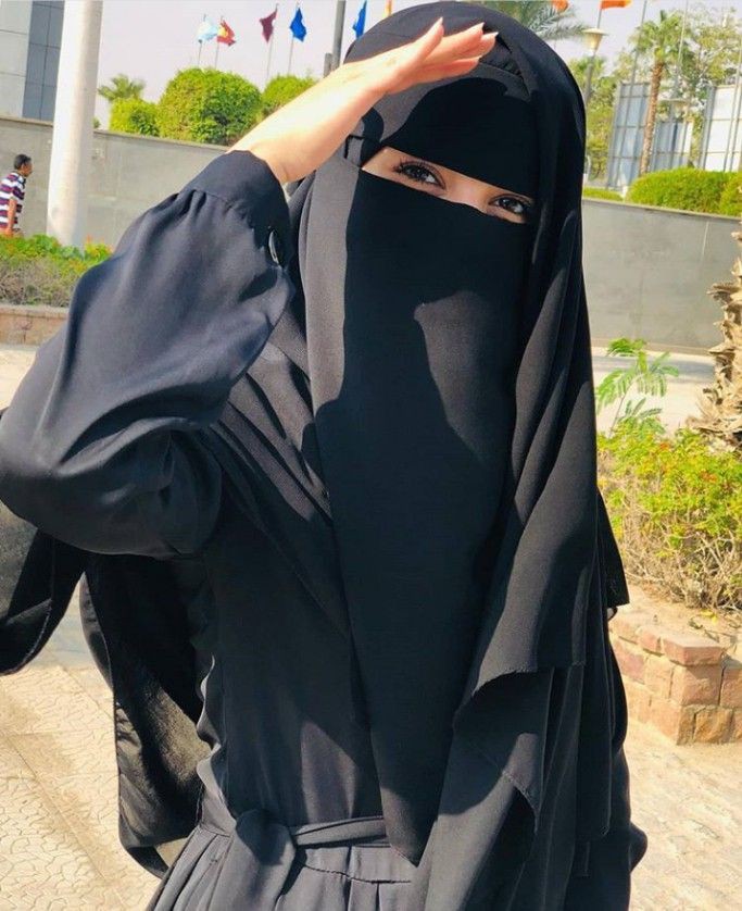 hijab dp black and white