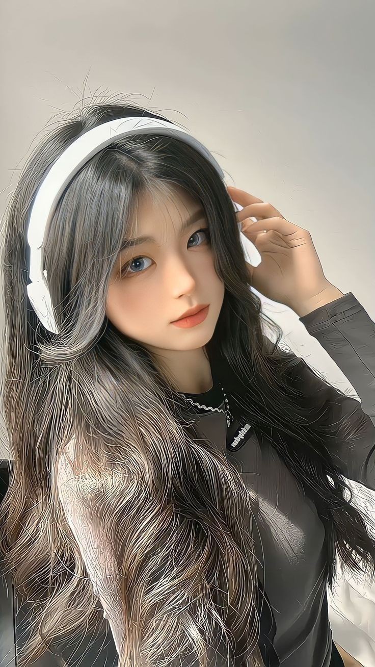 korean girl cat dp