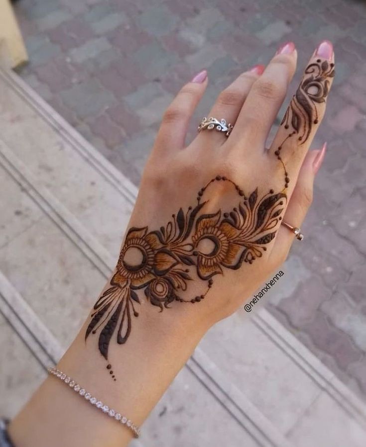 mehndi design back hand for eid