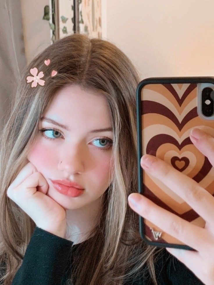 mirror selfie girl dp attitude simple