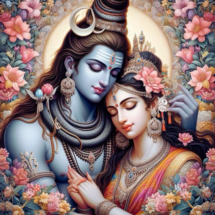 shiv parvati aesthetic wallpaper
