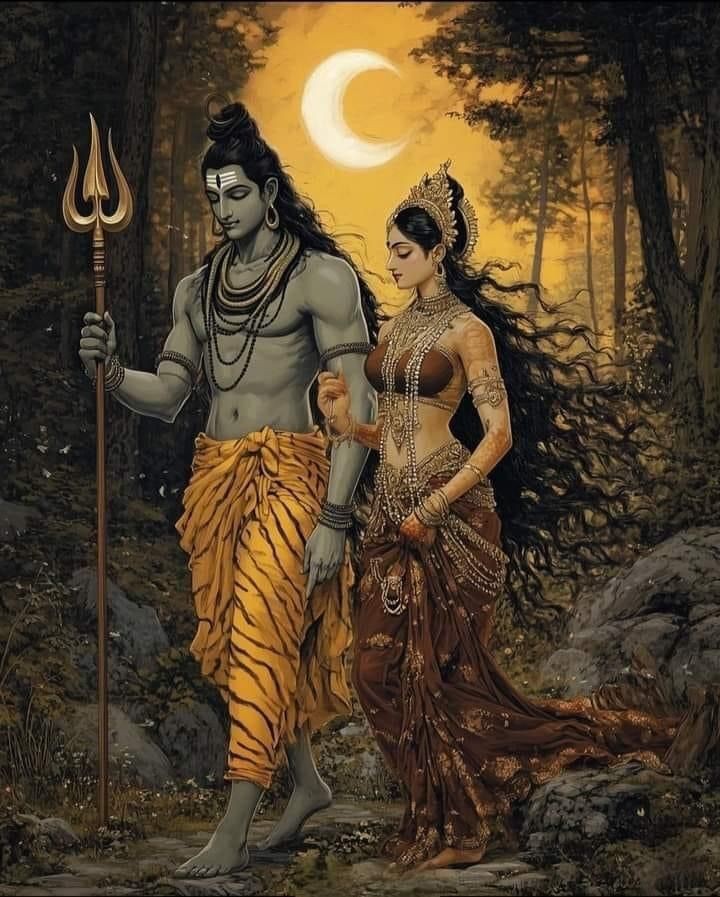 shiv parvati romantic wallpaper
