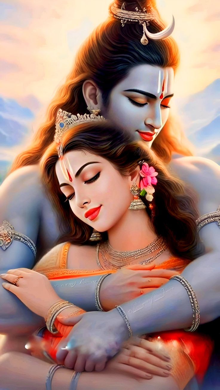 shiv parvati spiritual wallpaper