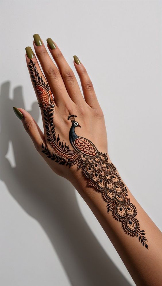 stylish back hand mehndi designs bridal simple and beautiful