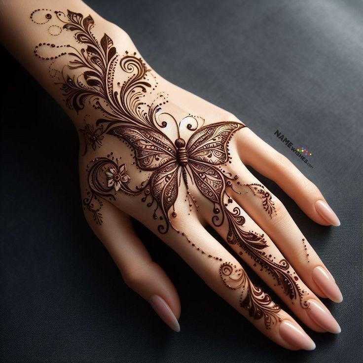 stylish back hand mehndi designs bridal simple and beautiful